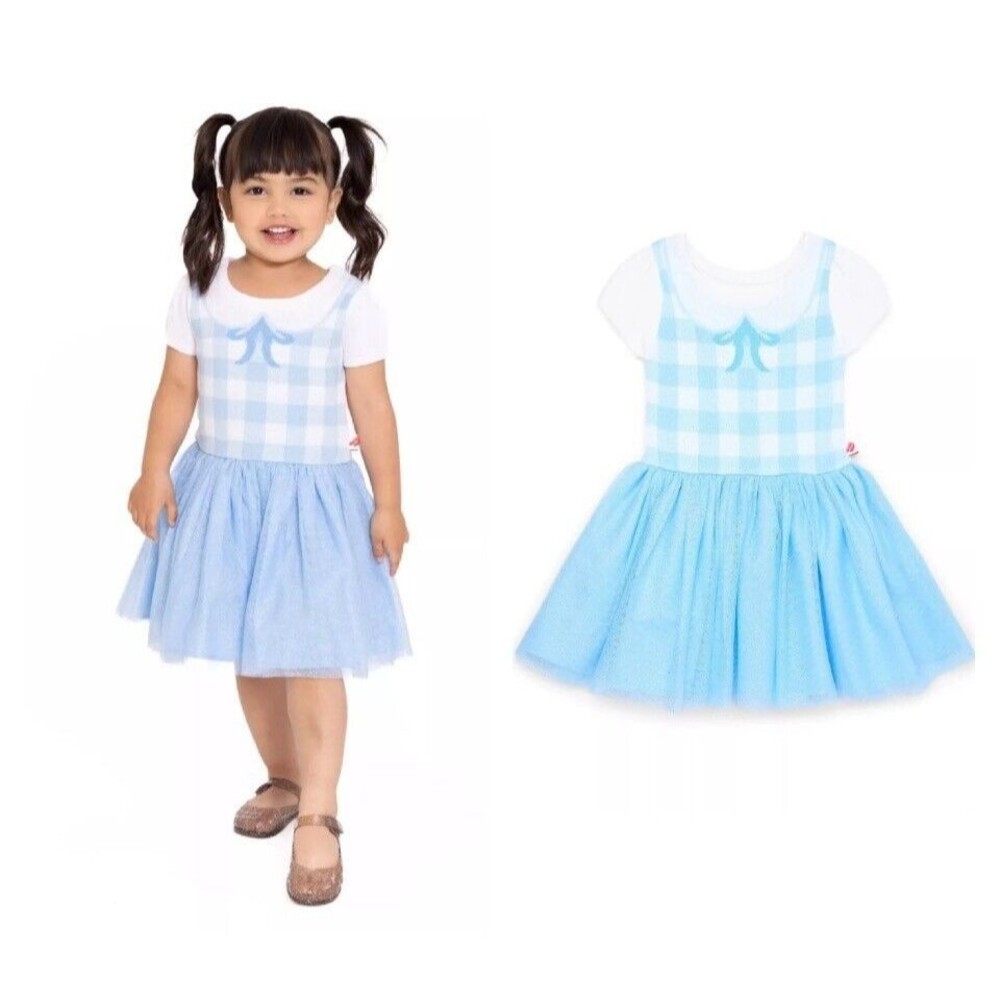 The Wizard of Oz Toddler Girl Dorothy Cosplay Sweater Dress Size 5T NWT